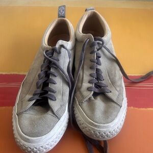 Todd Snyder X New Balance Gray Suede Low-Top Sneakers
